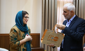 Dr. Leila Joudane, UNFPA Representative, H.E. Dr. Mohsen Mehralizadeh, Governor General of Isfahan