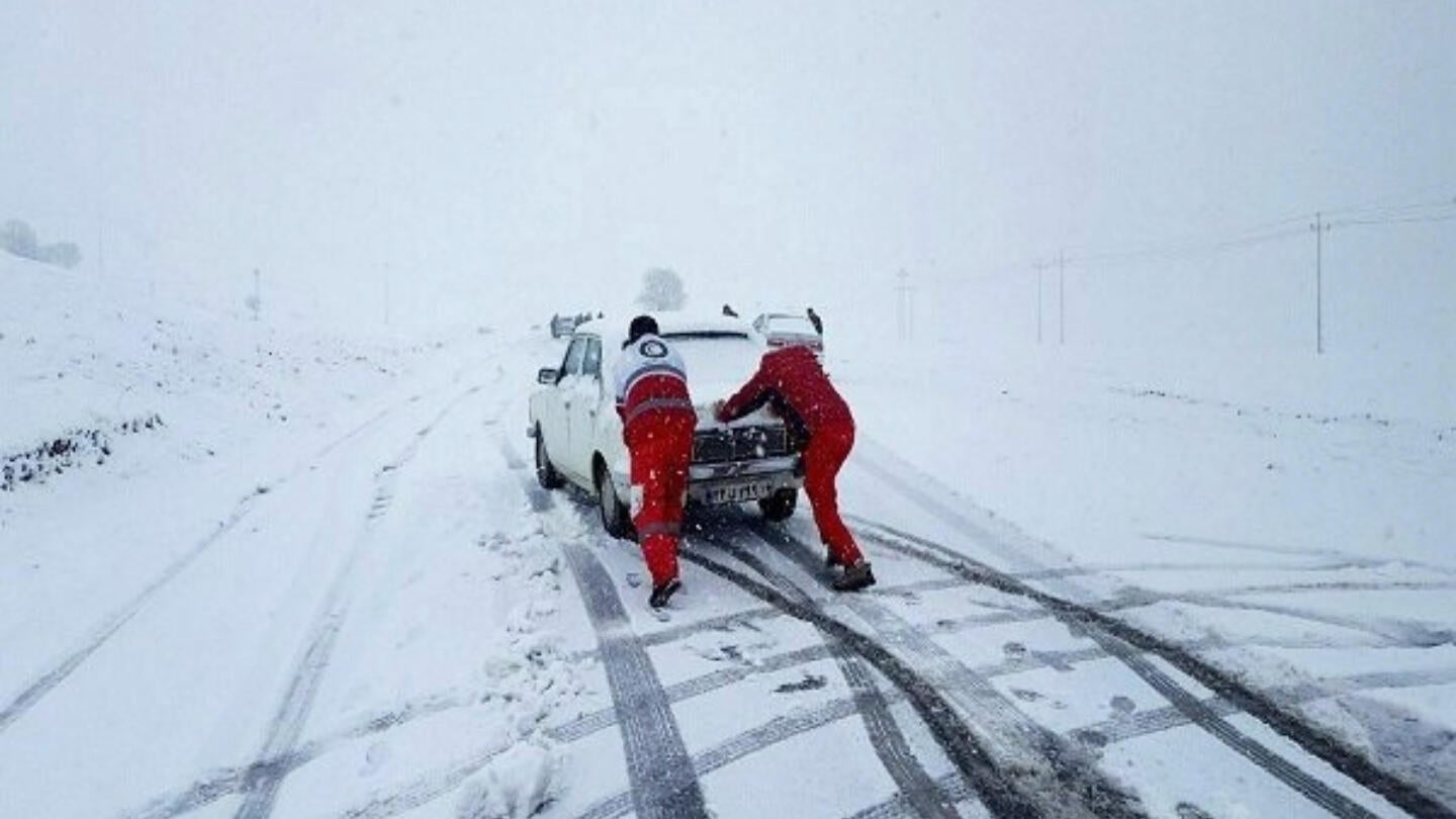 Snowy Day in Harsin, Kermanshah province 