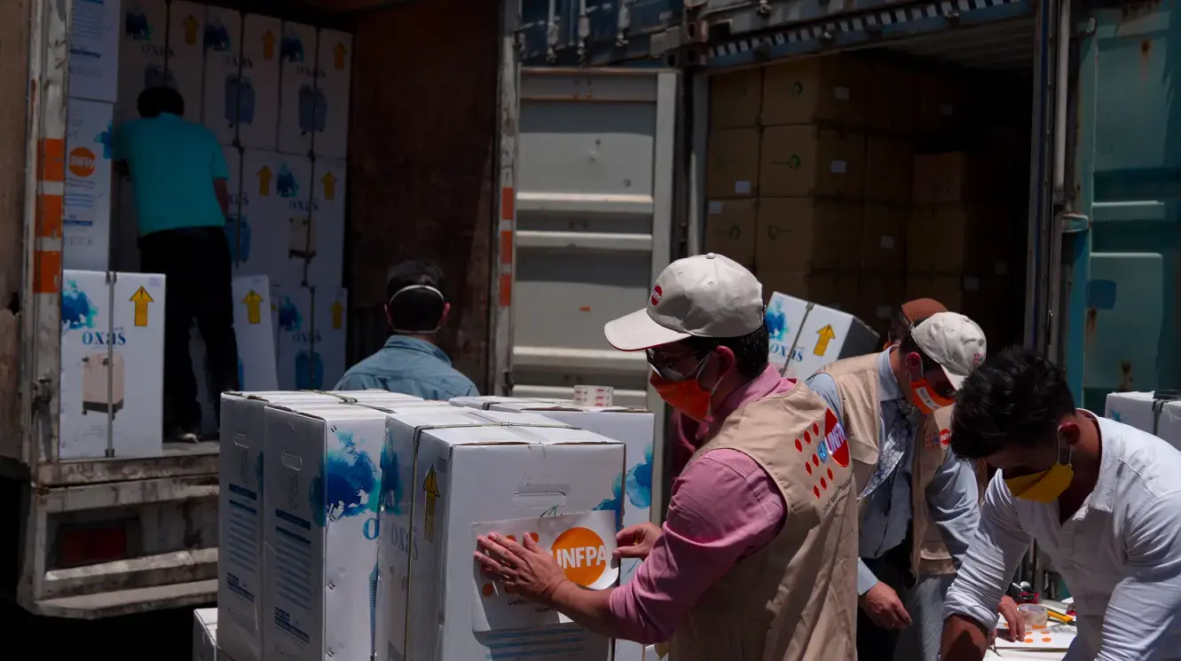 UNFPA delivers 1,000 Oxygen concentrators to the State Welfare Organization in Iran